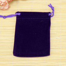 Free Shipping 100pcs/lot Purple Velvet Bags 7x9cm Small Pouches Favor Charms Jewelry Packaging Bag Cute Wedding Gift Bags 2024 - buy cheap