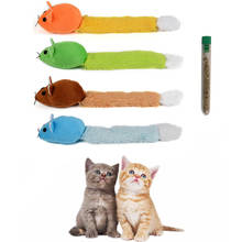 1PCS Long tail mouse cat teaster toys funny pet toys cat toys mouse trainning funny playing toys interactive with catnip 4 color 2024 - buy cheap