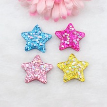 30pcs/lot DIY resin star with glitter in it mix colors resin cabochons accessories 2024 - buy cheap