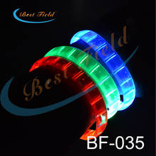 Бесплатная доставка 12 шт./лот сделать логотип браслет led мигает многоцветный Браслет мигающий браслет для вечеринки 2024 - купить недорого