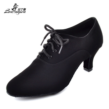 Ladingwu New Ballroom Dance Competition Shoes Black For Women Soft Bottom Teacher Dance Shoes zapatos de baile latino mujer 2024 - buy cheap