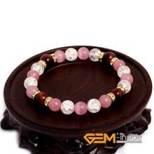 Cat Eye & Red Tiger Eye & White Crackle Quart  Natural Stone Bracelet Energy Jewelry Bracelets For Women Free For Gift Shipping 2024 - buy cheap