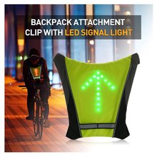 Luz LED de señal de giro de seguridad para bicicleta, chaleco reflectante al aire libre para senderismo, Camping, mochila 2024 - compra barato