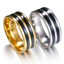 20 Pieces Mix Color Double Stripe Stainless Steel Rings For Women Bohemian Statement Vintage Engagement Rings Men Jewelry 2024 - buy cheap