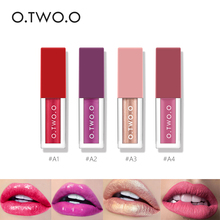 O. TW O.O 4 colores mate brillante brillo de labios líquido conjunto de larga duración lápiz labial líquido batom brillo de labios tinte maquillaje Set 2024 - compra barato