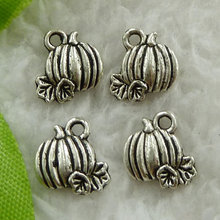 400 pieces antique silver pumpkin charms 11x10mm #1622 2024 - buy cheap