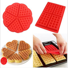 Flower Rectangle Silicone Waffle Mold Pan Microwave Baking Cookie Cake Muffin Bakeware Cooking Tool Kitchen Accessories Supplies 2024 - buy cheap