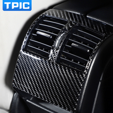 TPIC-moldura Interior de coche para Mercedes W204 Clase C, fibra de carbono, Protección trasera para rejilla de aire acondicionado, embellecedor de salida de aire, pegatinas decorativas 2024 - compra barato