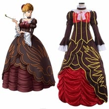 Fantasia de cosplay umineko feita sob encomenda, fantasia sem ótima qualidade umineko, marrom, vermelho, traje de halloween l0516 2024 - compre barato