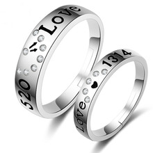 KOFSAC New Fashion 925 Sterling Silver Lovers Ring Sweet Romantic Love Forever Couple Rings For Men Women Engagement Jewelry 2024 - buy cheap