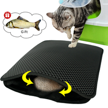 Pet Cat Litter Mat EVA Double Layer Cat Litter Trapping Mats Waterproof Litter Cat Mat Clean Products For Cats Accessories Toy 2024 - buy cheap