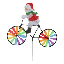 Wind Spinner Whirligig Yard Garden Decor 3D Large Santa Claus Bike Windmill 2024 - buy cheap