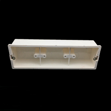 Type 86 PVC Flame Retardant Junction Dark Box Universal Switch Socket Bottom Wall Mount Switch Box 3-Gang 2024 - buy cheap