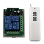 Sistema de interruptor de luz transmissor e receptor, interruptor sem fio, 4 canais, 3000m, dc 12v 24v, 4 canais, 4 canais rf, 315 / 433 mhz, casa inteligente 2026 - compre barato