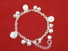 HOT Little Bell Charm Bracelet Plata plated beads Bracelet Women Girl Lover Fashion Chain Wedding Jewelry 2024 - buy cheap