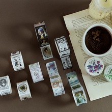 25mm Vintage Stamp Label Washi Tape Creative DIY Album Decorative Adhesive Masking Tape Sticker Scrapbooking Stationery Supplies 2024 - buy cheap