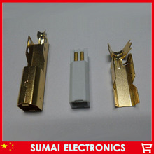 Lote de 100 unidades de conectores USB 2,0 B de alta calidad, conectores macho de unión de cables chapados en oro, 3u 2024 - compra barato