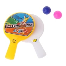 Portable Mini Table Tennis Racket With 2 Ping Pong Bats Balls Kids Children Toy 2024 - buy cheap