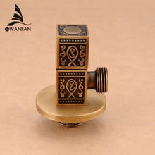 Faucet Replacement Parts 1/2" x 1/2" Antique Brass Bathroom Angle Stop Valve Toilet Triangle Filling Valve Water Saving HJ-0317F 2024 - buy cheap