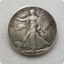 Памятные монеты 1917-S(OBV), копия полудолларовой монеты «ходячая свобода», копия монет, образец Монеты 2024 - купить недорого