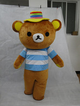 100% real images were Rilakkuma mascot costume teddy bear clothing free shipping 2024 - buy cheap