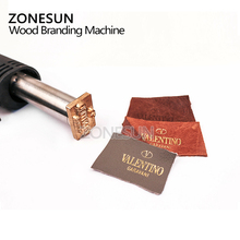 ZONESUN Mini Handle Iron Gilt Leather Cake Mark Wood Branding Stamping Embossing Machine Electric Soldering Iron 2024 - buy cheap