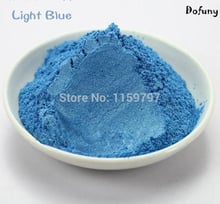 Light blue color nail polish pigment DIY Eyeshadow makeup powder Pearlescent powder Mica effect pigment for car coating&soap 2024 - buy cheap