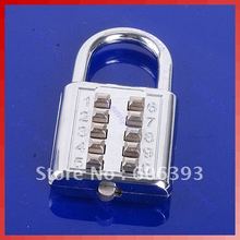 5 Digit Push-Button Combination Number Luggage Travel Code Lock Padlock Silver 2024 - buy cheap