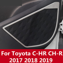 Car speaker door Speaker ring Audio ring decoration ring Interior decoration Accessories For Toyota C-HR CH-R 2017 2018 2019 2024 - buy cheap