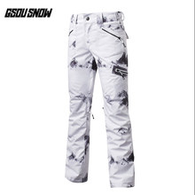 Женские лыжные штаны GSOU SNOW Brand, водонепроницаемые штаны для сноуборда, зимние уличные спортивные брюки для катания на лыжах и сноуборде, женская зимняя одежда 2024 - купить недорого
