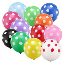 12 "10pcs balões de látex polka dot para festa de casamento aniversário balões de látex balões de bolinhas decoração de festa de aniversário de crianças 2024 - compre barato