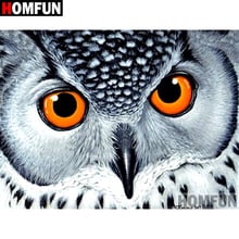 HOMFUN Full Square/Round Drill 5D DIY Diamond Painting "Animal owl" Embroidery Cross Stitch 5D Home Decor Gift A09237 2024 - buy cheap