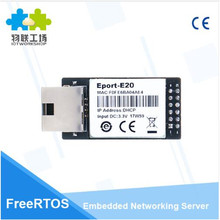 E20 FreeRTOS servidor de red puerto TTL serie a Ethernet módulo embebido DHCP 3,3 V TCP IP Telnet 2024 - compra barato