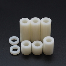 10Pcs M3.2 Insulation Isolation plastic Stud Hollow Straight through Round hole Spacer column nylon casing nut 7mm OD 1mm-6mm L 2024 - buy cheap