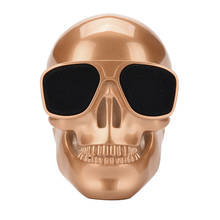 2019 Bluetooth Speaker high quality Plating Skull Protable Wireless Bluetooth Stereo Speaker With HD Sound and Bass dropship 2024 - buy cheap