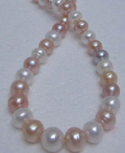 Free Shipping 12-15MM SOUTH SEA NATURAL WHITE PINK PURPLE PEARL NECKLACE 14KGP 2024 - buy cheap