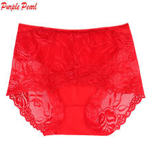 HW036 Sexy lace women underwear panties female underpants soft transparent cueca briefs high waist lingerie 3pcs/lot 2024 - buy cheap