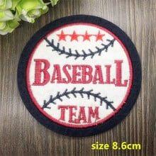 New arrival 10 pcs baseball team Embroidered patches iron on cartoon Motif RS Applique embroidery accessory 2024 - buy cheap