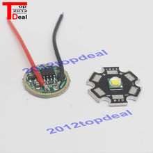 1set 10W Cree XM-L T6 Cool White 20mm star black pcb LED chip + DC 3.7V 2.5A XML LED Dimmer Driver 2024 - buy cheap