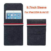 Case For iPad 2 3 4 iPad Air 1 2 iPad Pro 9.7 inch Felt Tablet Sleeve Bag Smart Cover For Pad 9.7 inch 2017 2024 - buy cheap