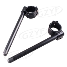 Guidão universal cnc 50mm, clipe de tubo de garfo, para suzuki honda yamaha kawasaki aprilia 2024 - compre barato