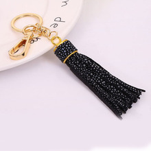 Fashion Key Chain Accessories Women Tassel Key Ring Leather Snake Skin Design Car Keychain Jewelry Charm Bag Pendants GL5008 2024 - buy cheap