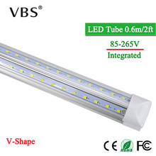 Lámpara de tubo LED en forma de V, tubo T8 de 20W, 220V, 110V, 2000lm, blanco frío/cálido, SMD2835, 96LED, luces fluorescentes Led súper brillantes 2023 - compra barato