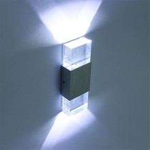 Modern 4W led Wall Light Bathroom Light High Quality Aluminum Case Acrylic Crystal Wall Lamp Bedroom Living Room House wall 2024 - buy cheap