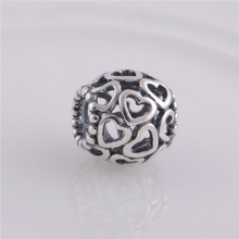 LW164 100% Authentic 925 Sterling Silver charm bead Fits European Pandora style Bracelet Snake Chain Free Shipping 2024 - buy cheap