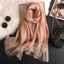 Winter Hijab New Arrival 2022 Solid Women Autumn Silk Scarf High Quality Antumn Scarves Shawl Wrap Bandana Foulard Pashmina 2024 - buy cheap