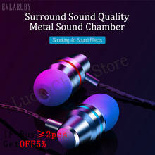 metal Bass Sound Earphone In-Ear Sport Earphones with mic for xiaomi iPhone Samsung Headset fone de ouvido auriculares MP3 2024 - buy cheap