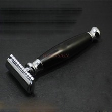 Navalha de barbear manual clássica, lâmina de metal dupla vintage para homens 2024 - compre barato