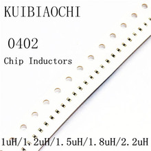 Inductor de chip 100 1005 1uH 1.2uH 1.5uH 1.8uH 2.2uH 0402, 0402 unids/lote 2024 - compra barato