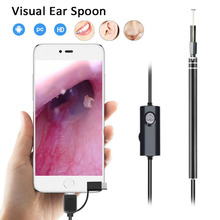 SOONHUA Waterproof Scope Endoscope 0.3MP Visual Ear Pick Endoscopes Wax Remover Cleaner for Android Smartphone Tablet Windows PC 2024 - buy cheap